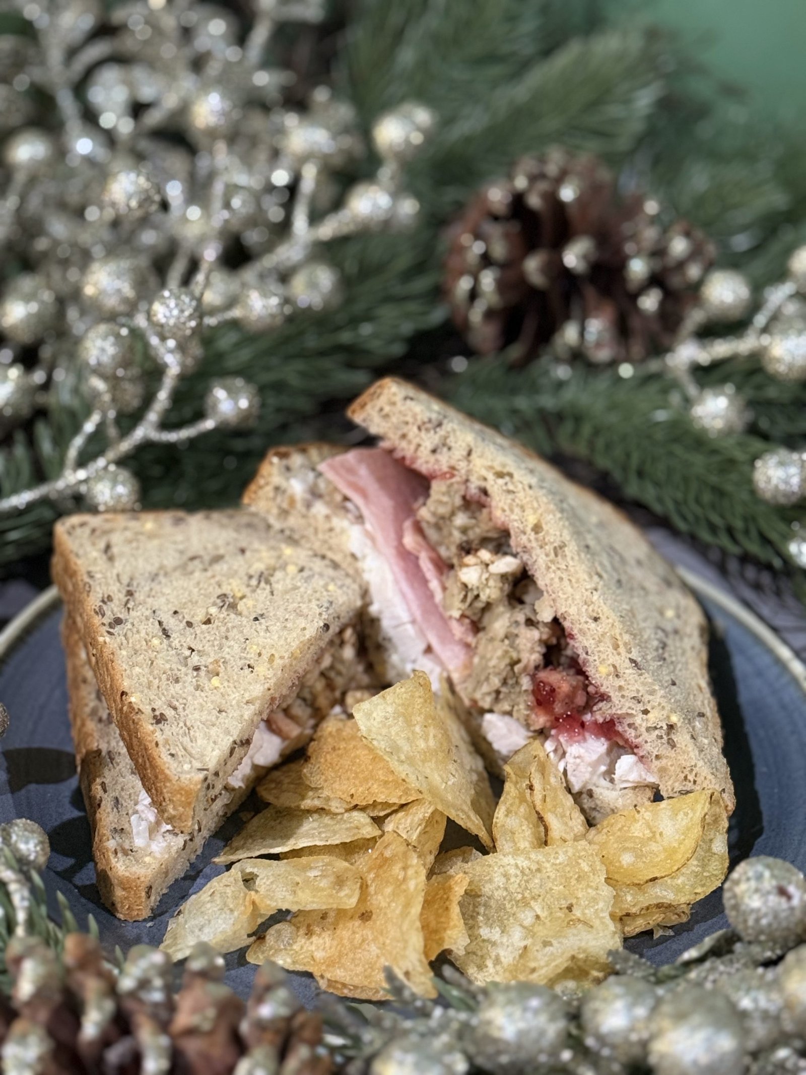 Festive feast Christmas sandwich
