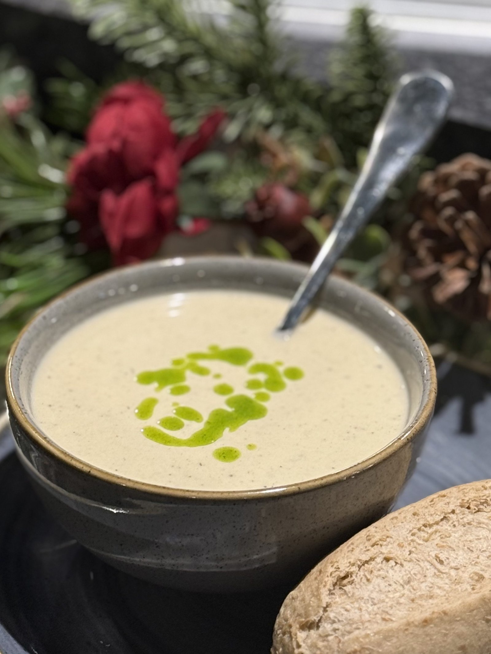 homemade leek & potato soup